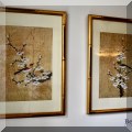 A19. 2 Signed Peter Chan bird paintings on silk. 